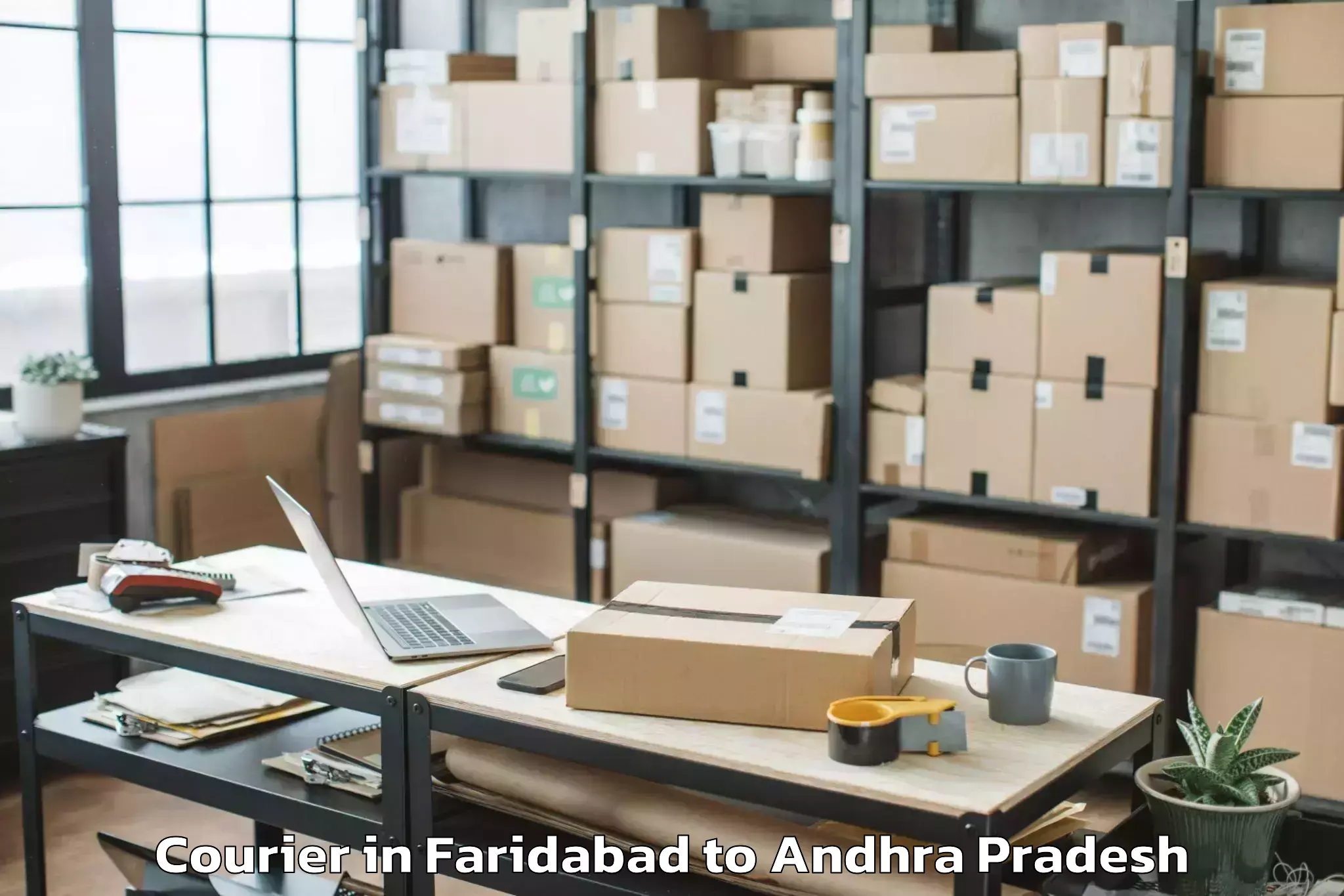 Faridabad to Peddapanjani Courier